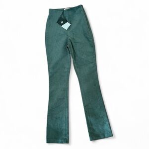 Tuckernuck Green Corduroy Ashford Pants Size XXS Side Zipper Elastic Waist NWT